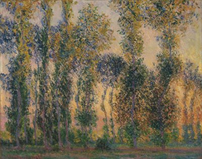 Pioppi a Giverny, Alba da Claude Monet